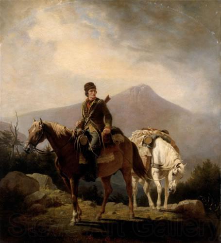 William Ranney Encamped in the Wilds of Kentucky Spain oil painting art